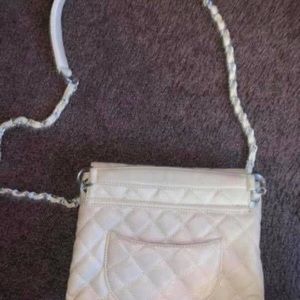 White crossbody purse